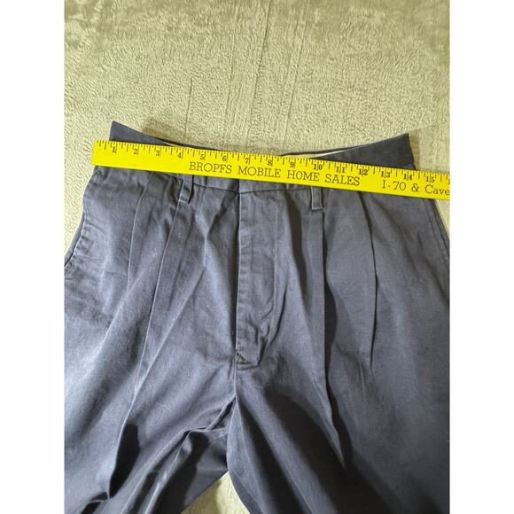 KIKIT MAURICE SASSON Vtg‎ Pleated Pants Navy Size 32 - Picture 8 of 9